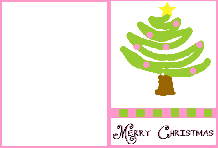 Cartoon of a pink christmas tree Rhonda's Favorites and Flops: Christmas Clip Art