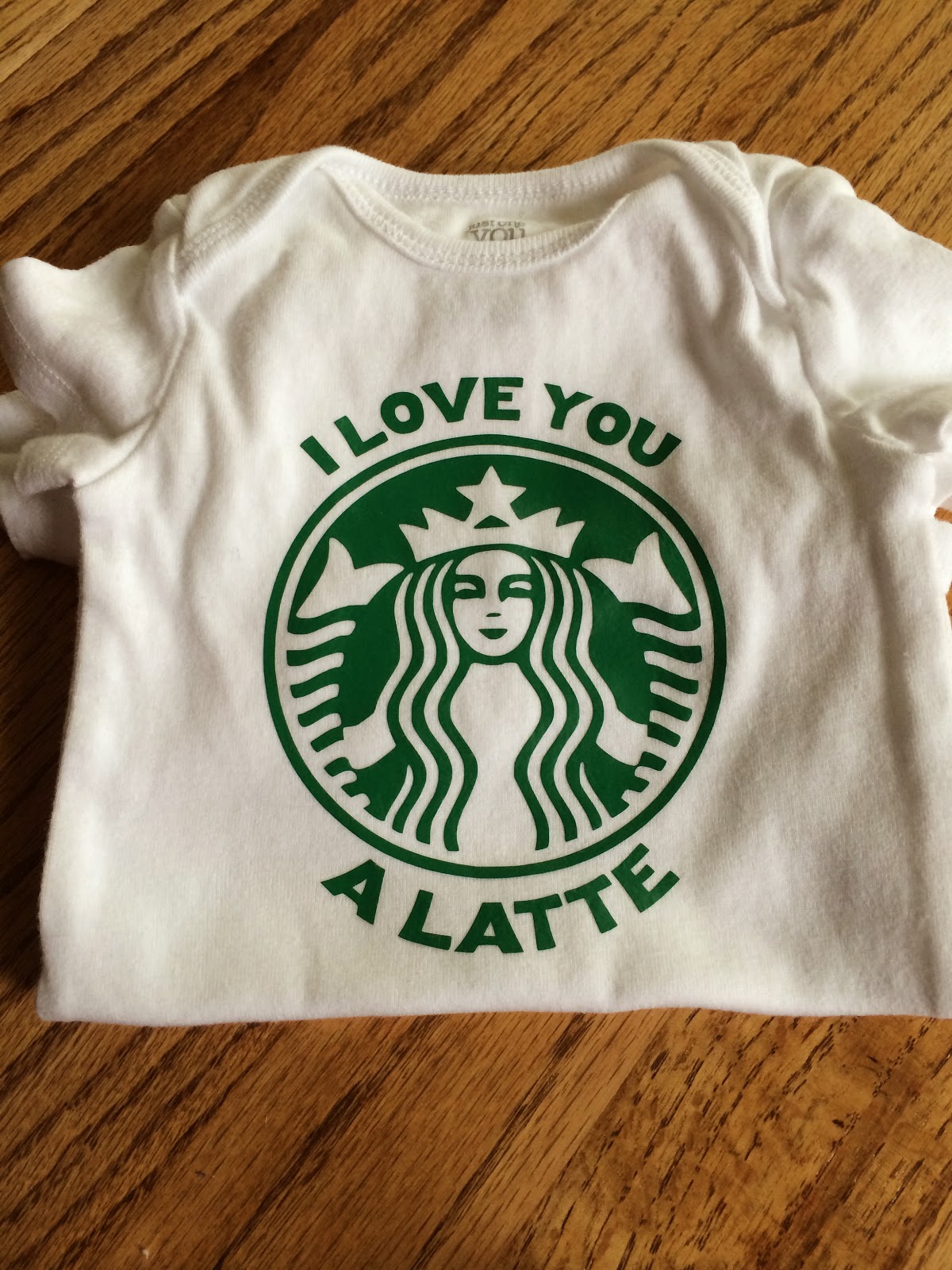 starbucks baby onesie