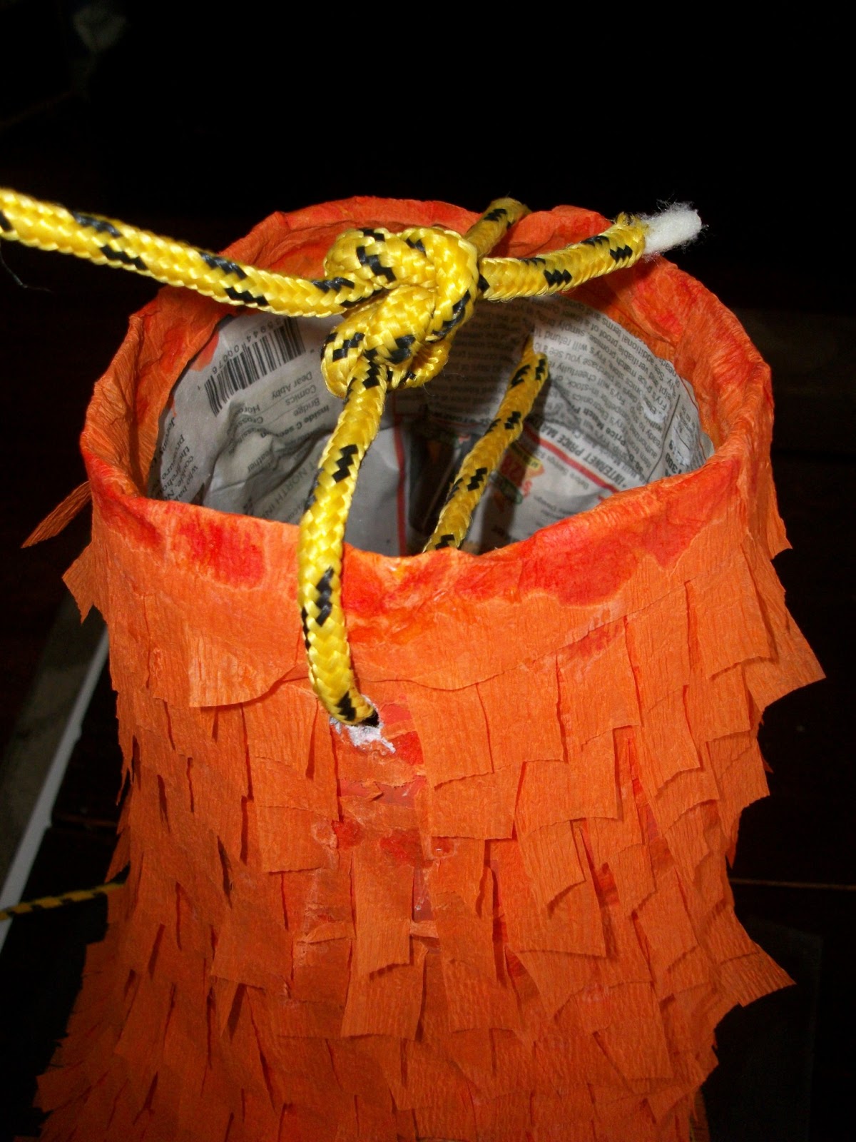 What a Ride! Construction Cone Pinata Tutorial