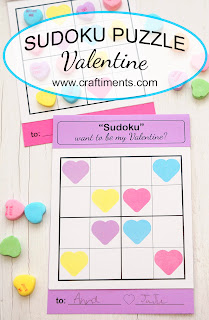 A unique Sudoku puzzle valentine for kids.  Includes printable templates and assembly instructions.
