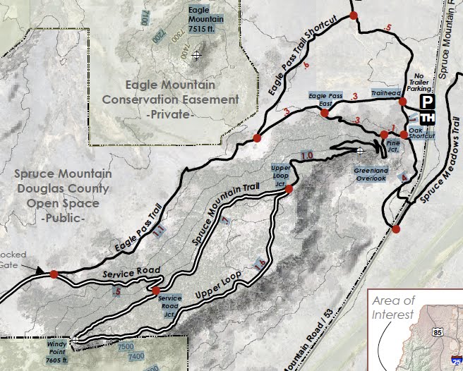 Spruce Mountain Trail Map Spruce Mountain Loop