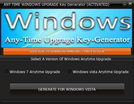 Vista Free Product Key Generator