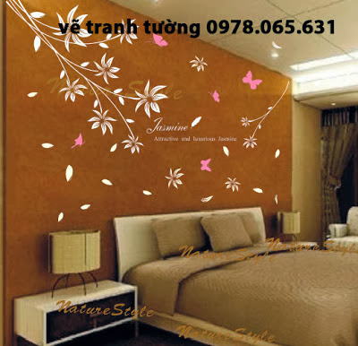 Vẽ tranh tường phòng ngủ Vẽ tranh tường phòng ngủ đẹp