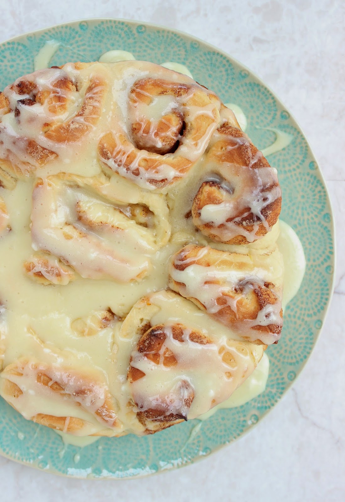 Stew or a Story Orange Cinnamon Rolls with Eggnog Icing