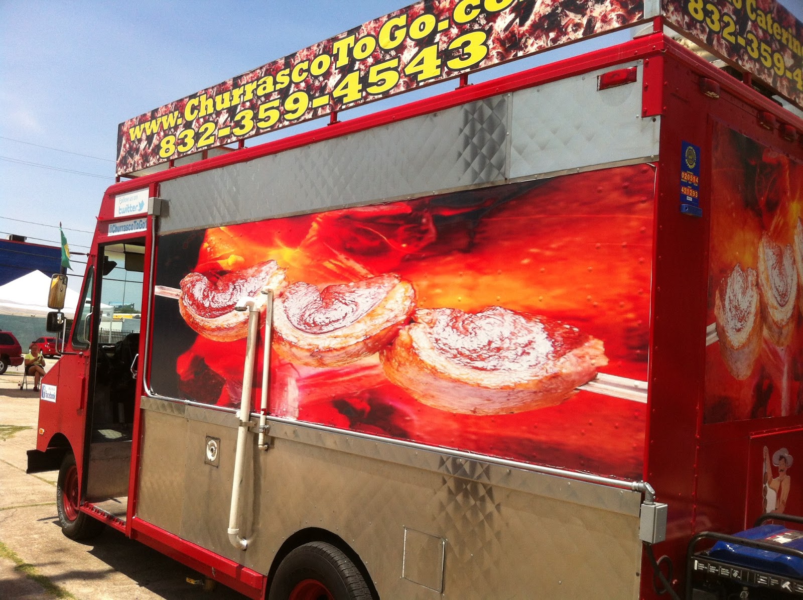 Houston Food Truck Reviews Churrasco Truck Parmesan Pork Sandwich