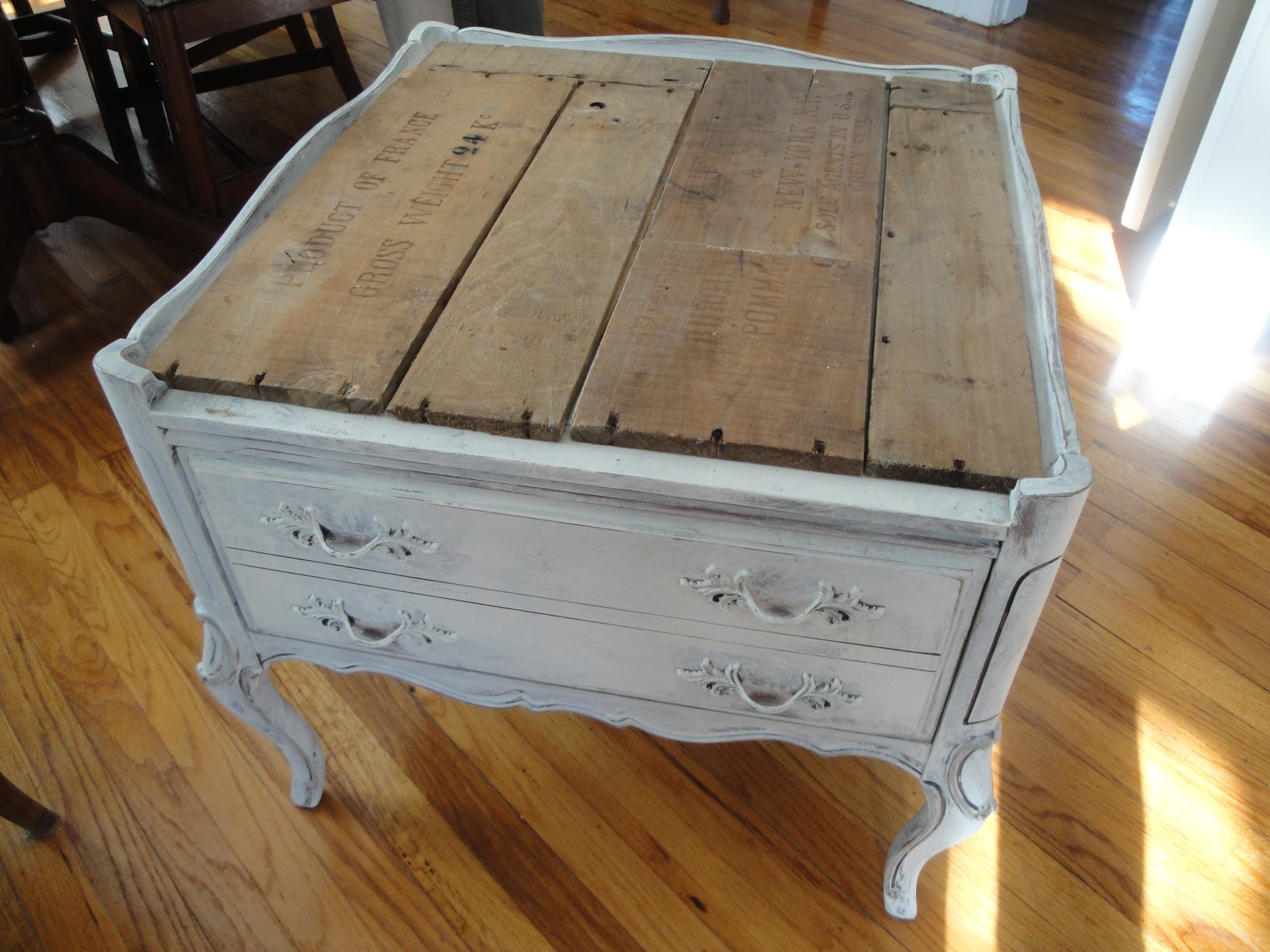 cottonwood French Wine Crate End Table