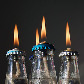 Jardin Decora: Una antorcha de jardín para una mesa