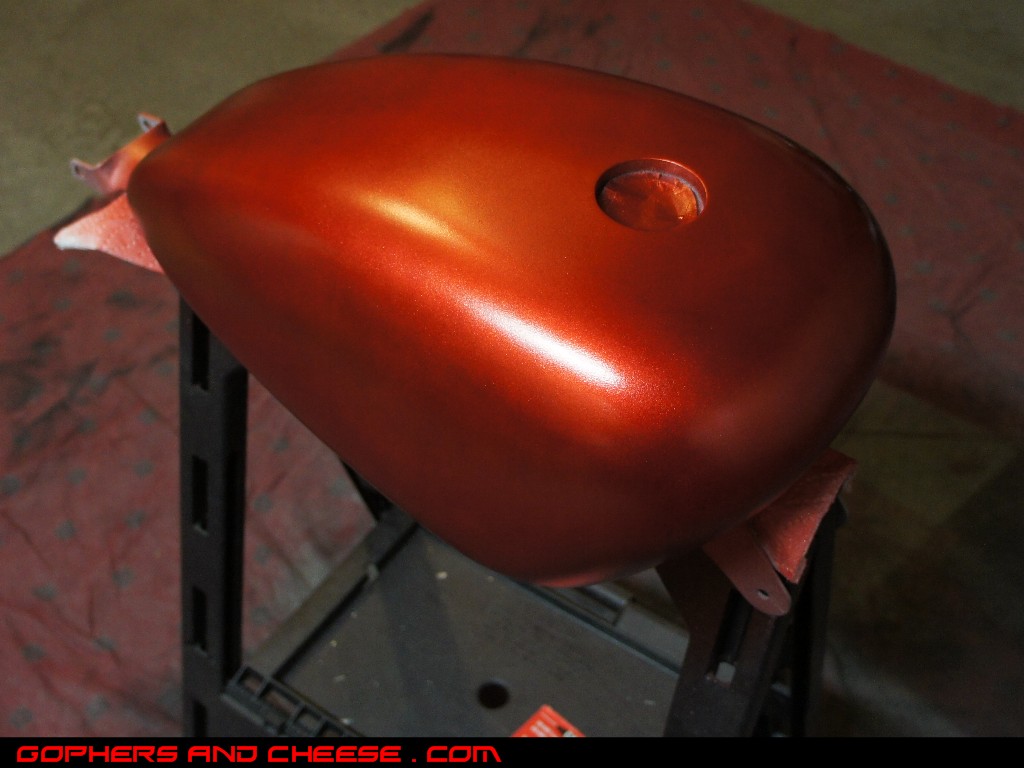 Gophers and Cheese Painting the Gas Tank Part 1