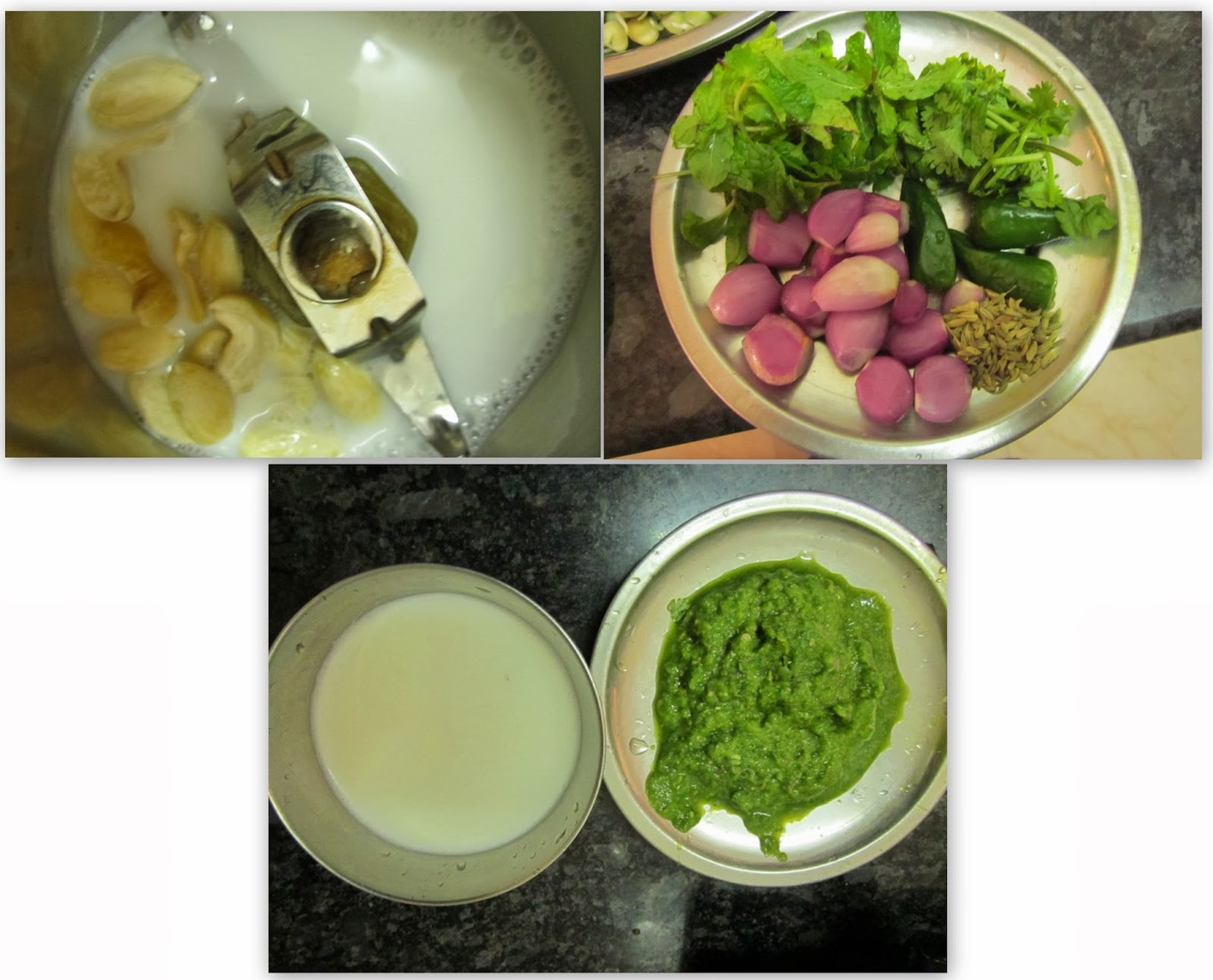 VIRUNTHU UNNA VAANGA SPROUTED GREEN PEAS GREEN CURRY I GREEN PEAS