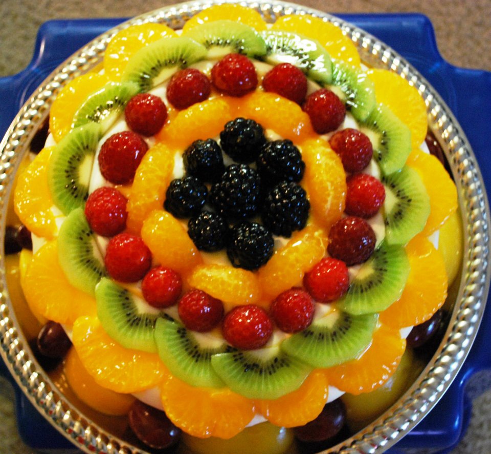 layered fruit cake