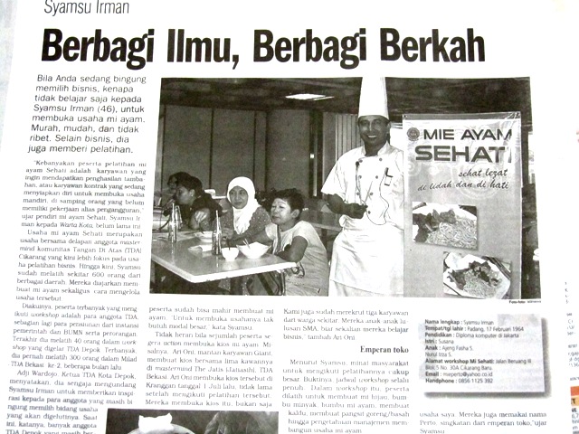 Romdoni Selalu Bisa Berbagi
