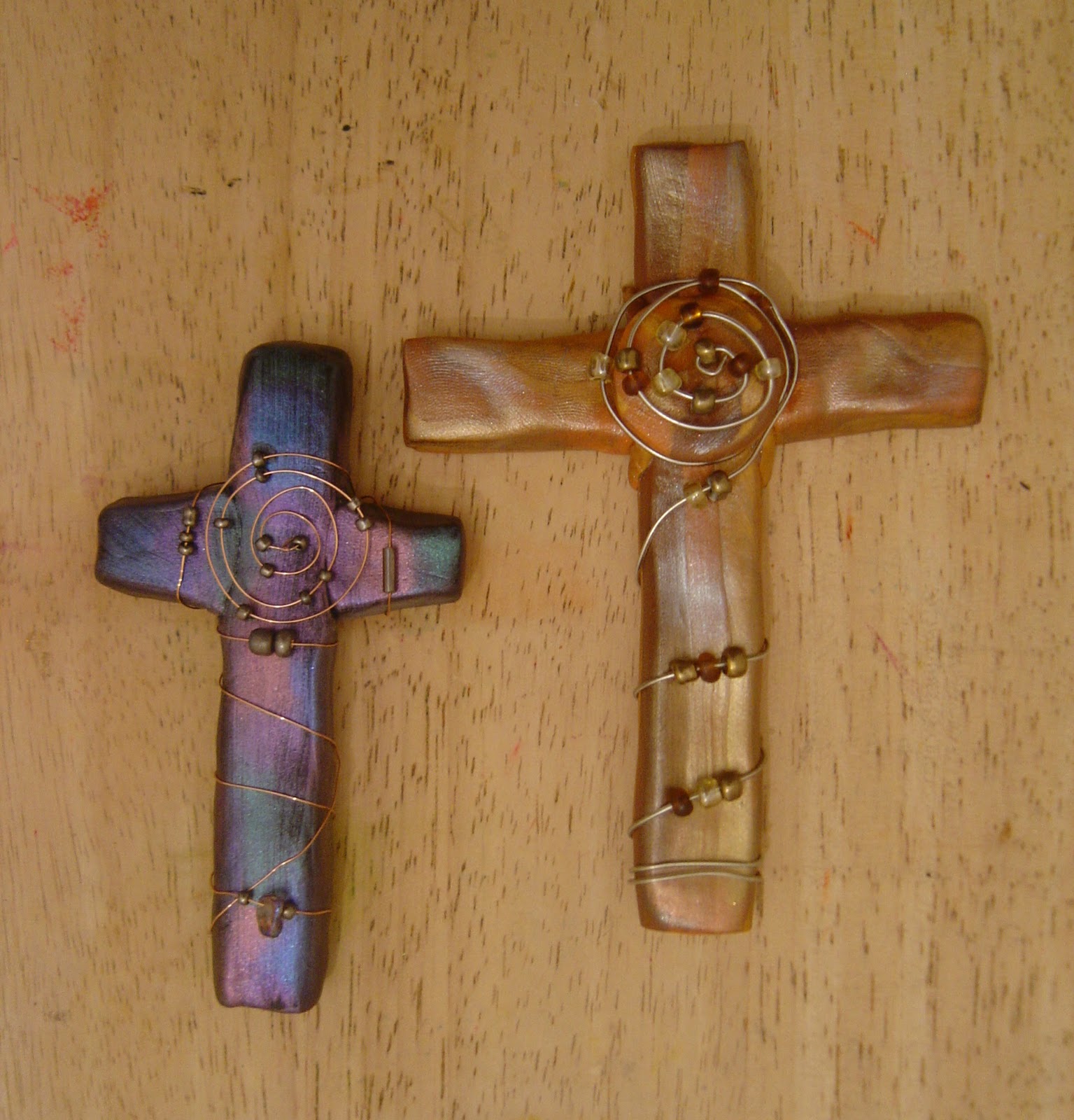 Sam's blog Clay Crosses