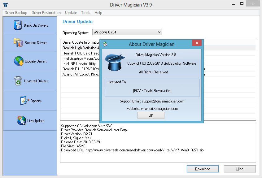 download Driver Magician 5.9 / Lite 5.46