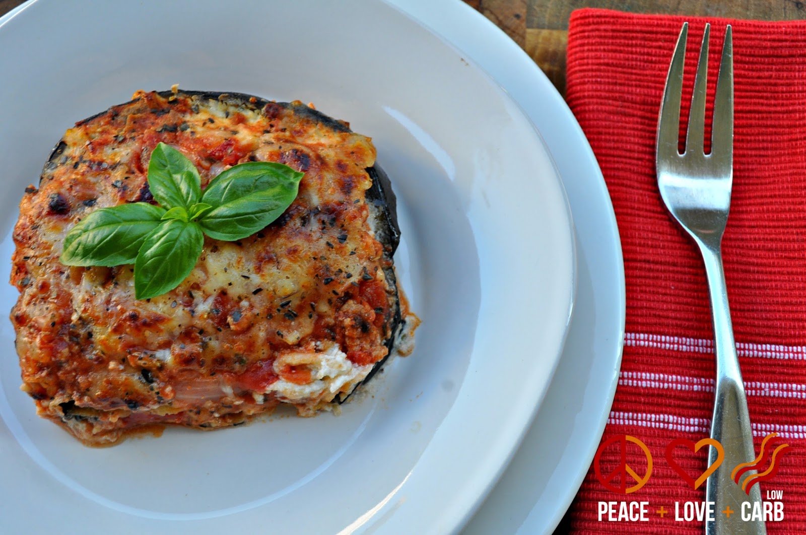 Eggplant Lasagna with Meat Sauce Low Carb Lasagna