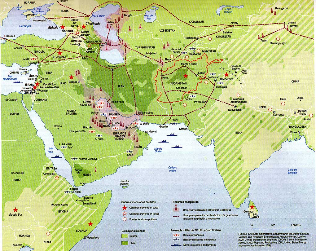 Paises Del Medio Oriente En Guerra Mapa