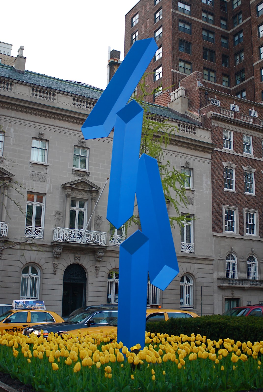 NYC ♥ NYC Yellow Tulips Enhance Rafael Barrios Sculptures on Park Avenue