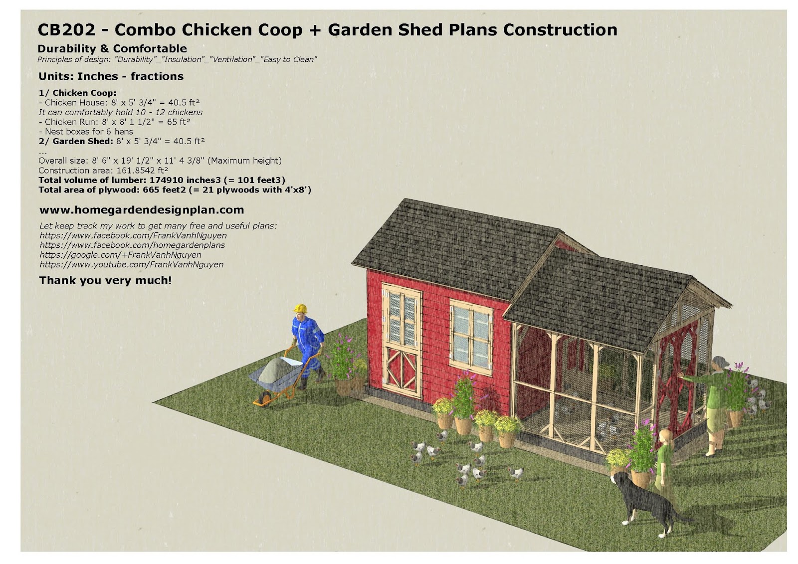 Garden Sheds 8 X 5 home garden plans: cb202 _ combo chicken coop + garden shed plans Garden Sheds 8 X 5 home garden plans: cb202 _ combo chicken coop + garden shed plans