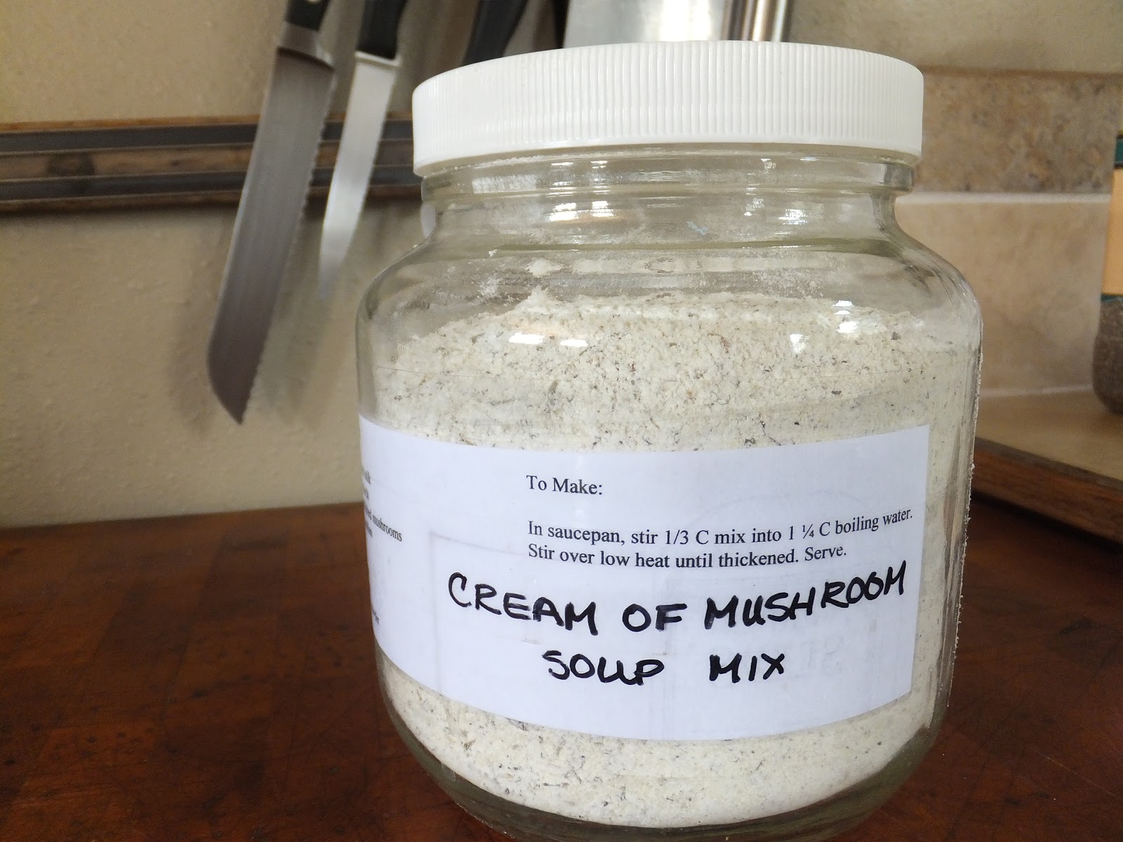 Kott in the Garden DIY Cream of Mushroom Soup Mix