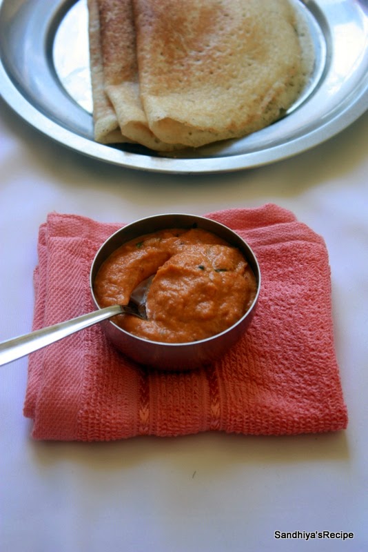 Sandhiya's Cookbook Kara Chutney Vengaya Chutney Onion Chutney