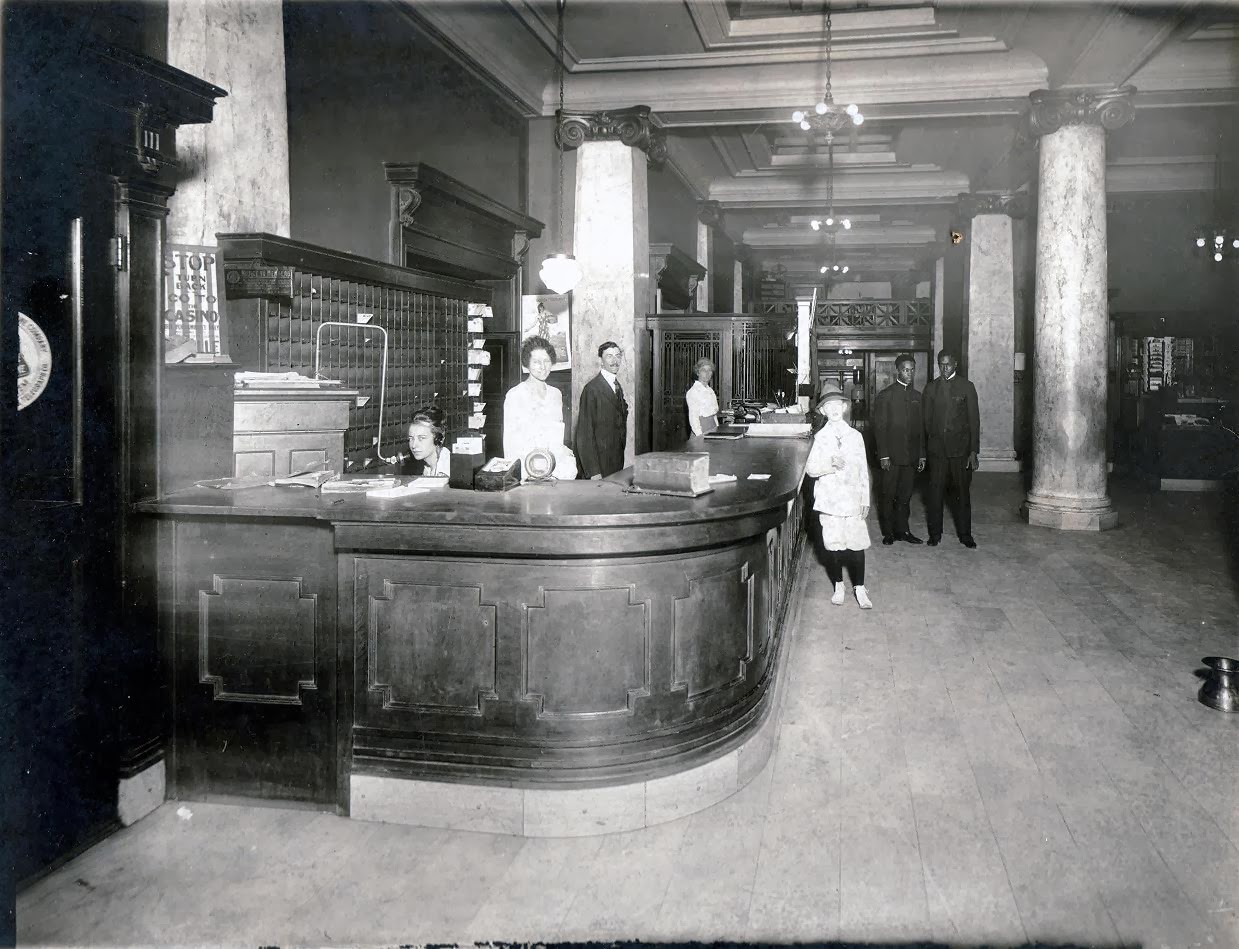 Portage Hotel Lobby in 1918