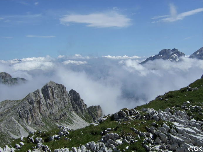 Forcella la Sud dei Van di Citta mit 2395 m der höchste Punkt der Etappe