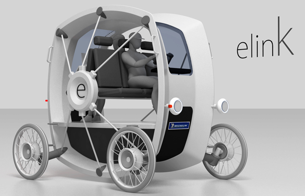 eLink: o carro elétrico conceito da Michelin