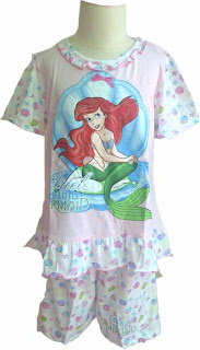 baju anak perempuan motif mermaid