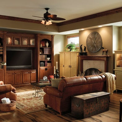 Decoración de Salas de color Marrón | Cómo arreglar los Muebles en una