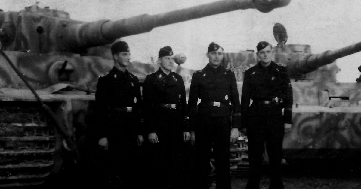 Men of Wehrmacht Tank Commanders and Platoon Leaders of the SS