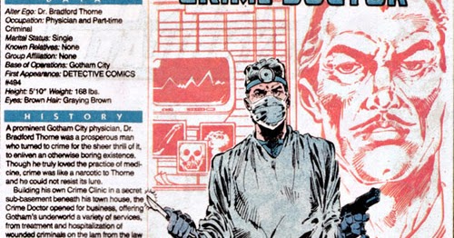 Siskoid's Blog of Geekery Who's the Crime Doctor?