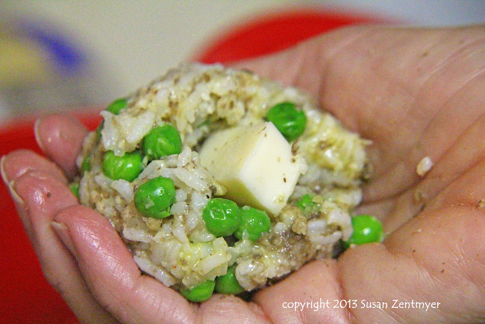 Love from the Kitchen Italian Rice Balls with Gravy