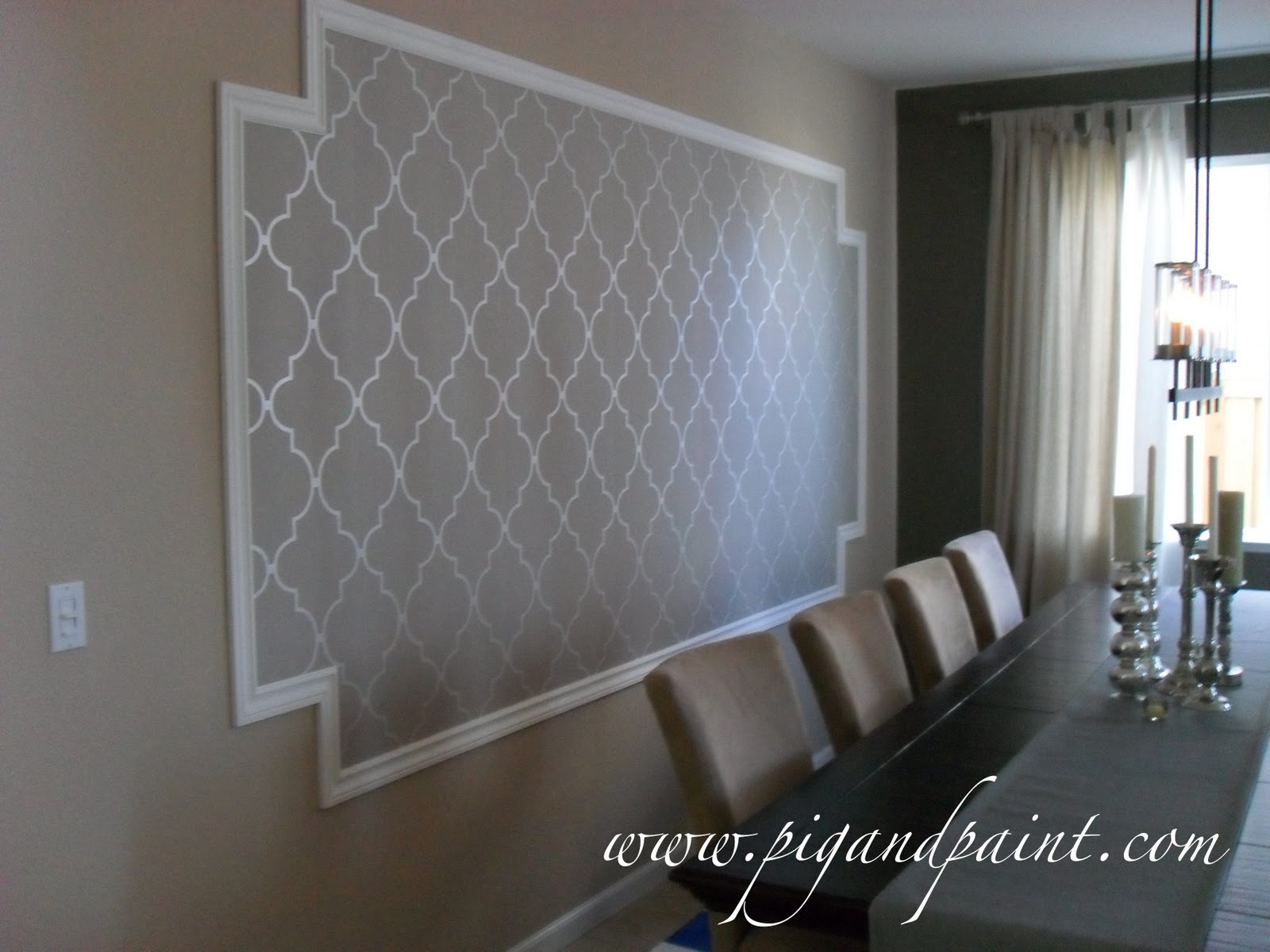 Create a Feature Wall with Framed Wallpaper (and Wall Liner)