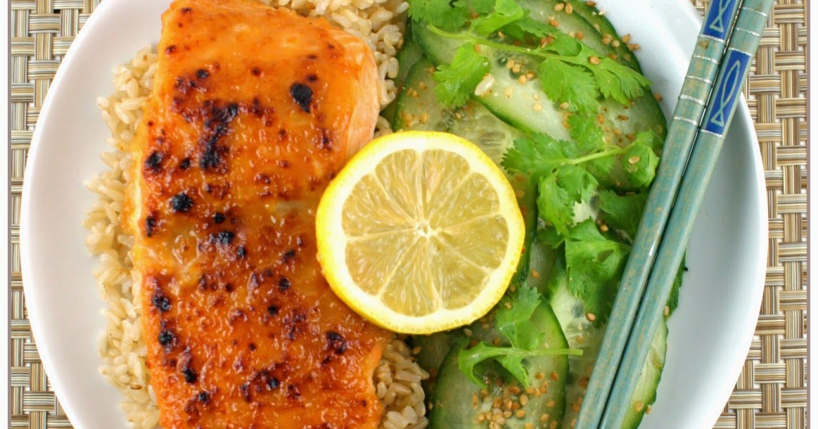Kahakai Kitchen MisoGrilled Salmon with Brown Rice and a Simple