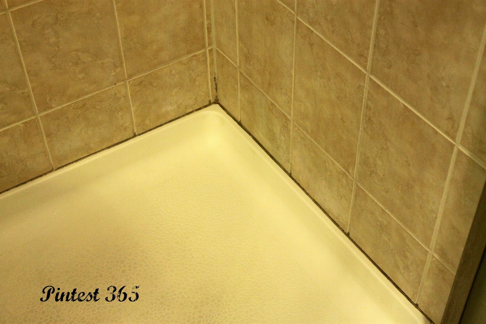 Pintest 365. Day 82 OxiClean Mixture to Clean Grout (fail).