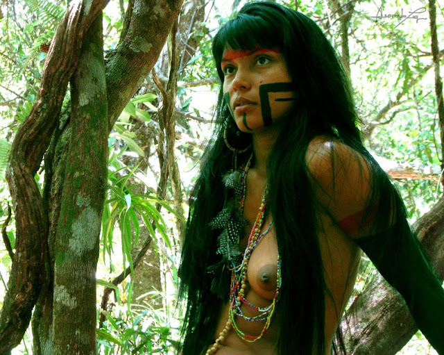 Zahy Guajajara, modelo indígena IMAGEM - Zahy Guajajara, modelo indígena