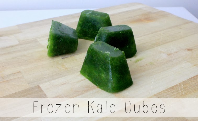 frozen kale cubes