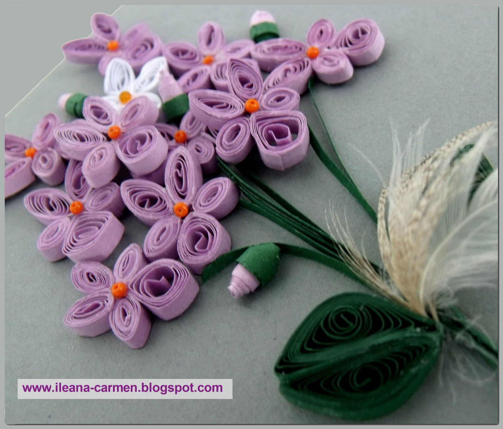 hobbies Quilling Violets