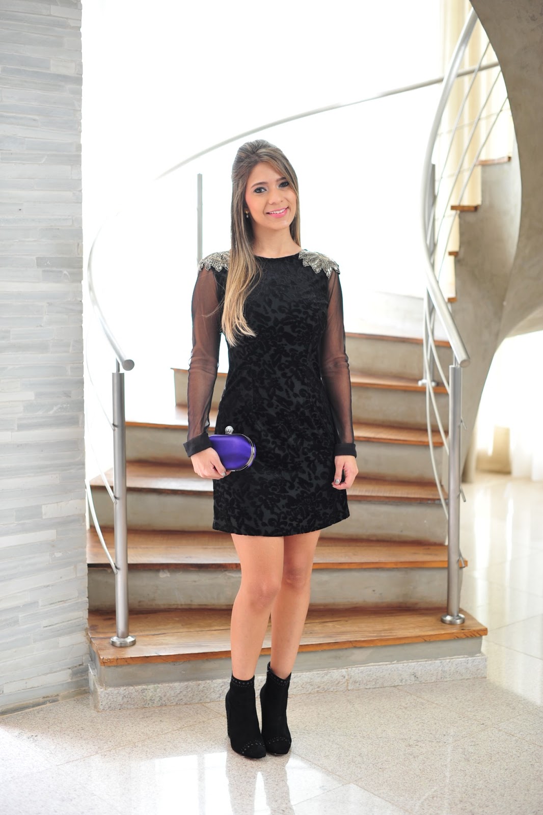 bota com vestido de festa