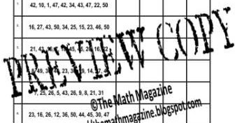 The Math Magazine: Measures of Central Tendency Worksheet with Key 6.SP
