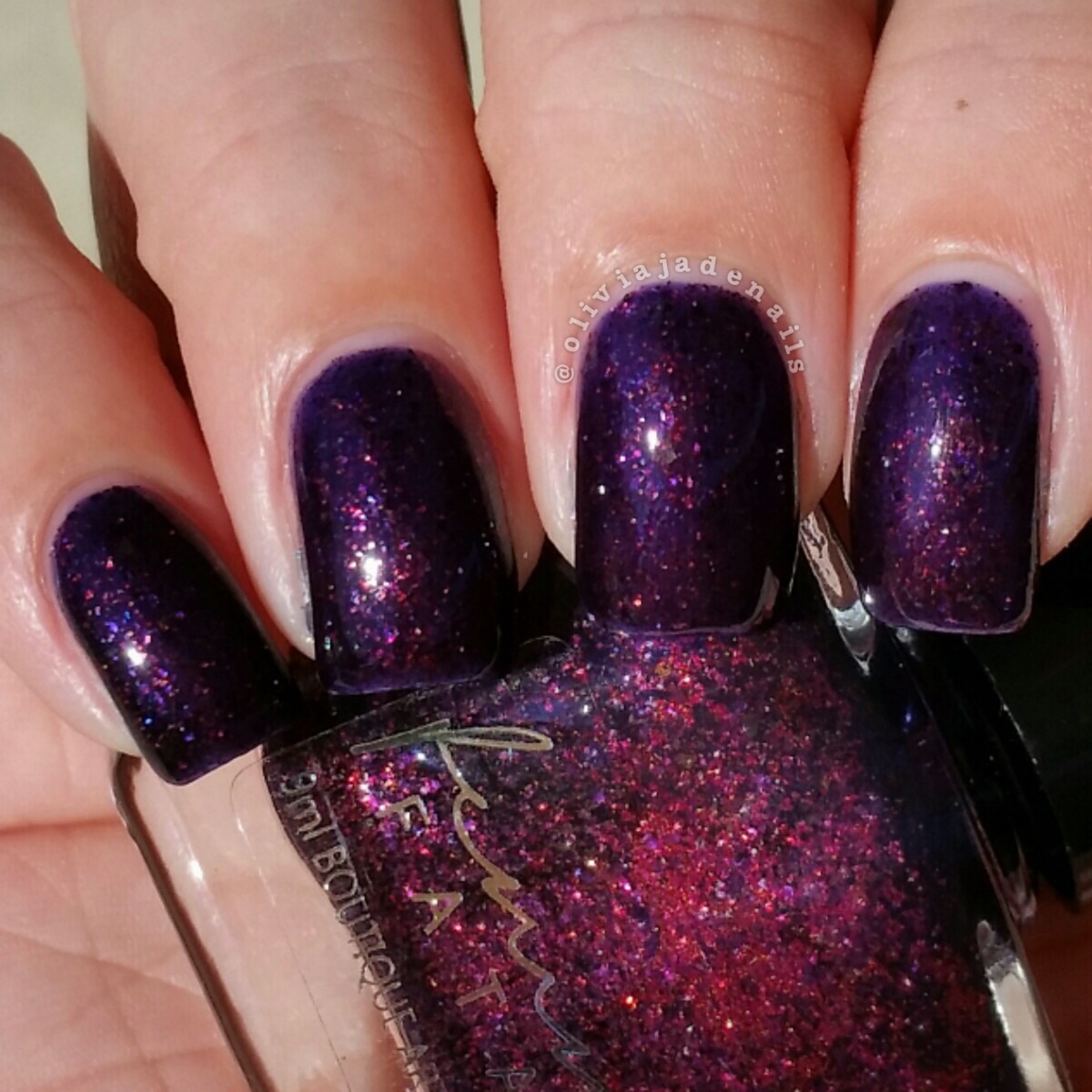 Femme Fatale Cosmetics Noctis Labyrinthus swatched by Olivia Jade Nails