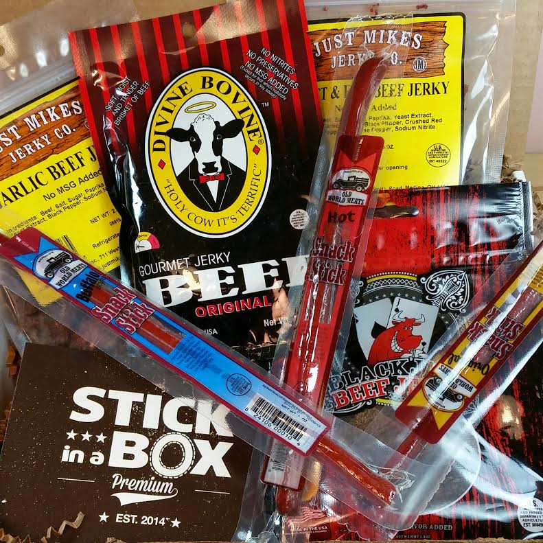 Stick in a Box March 2015 Beef Jerky Subscription Review + Coupon Code Bits and Boxes