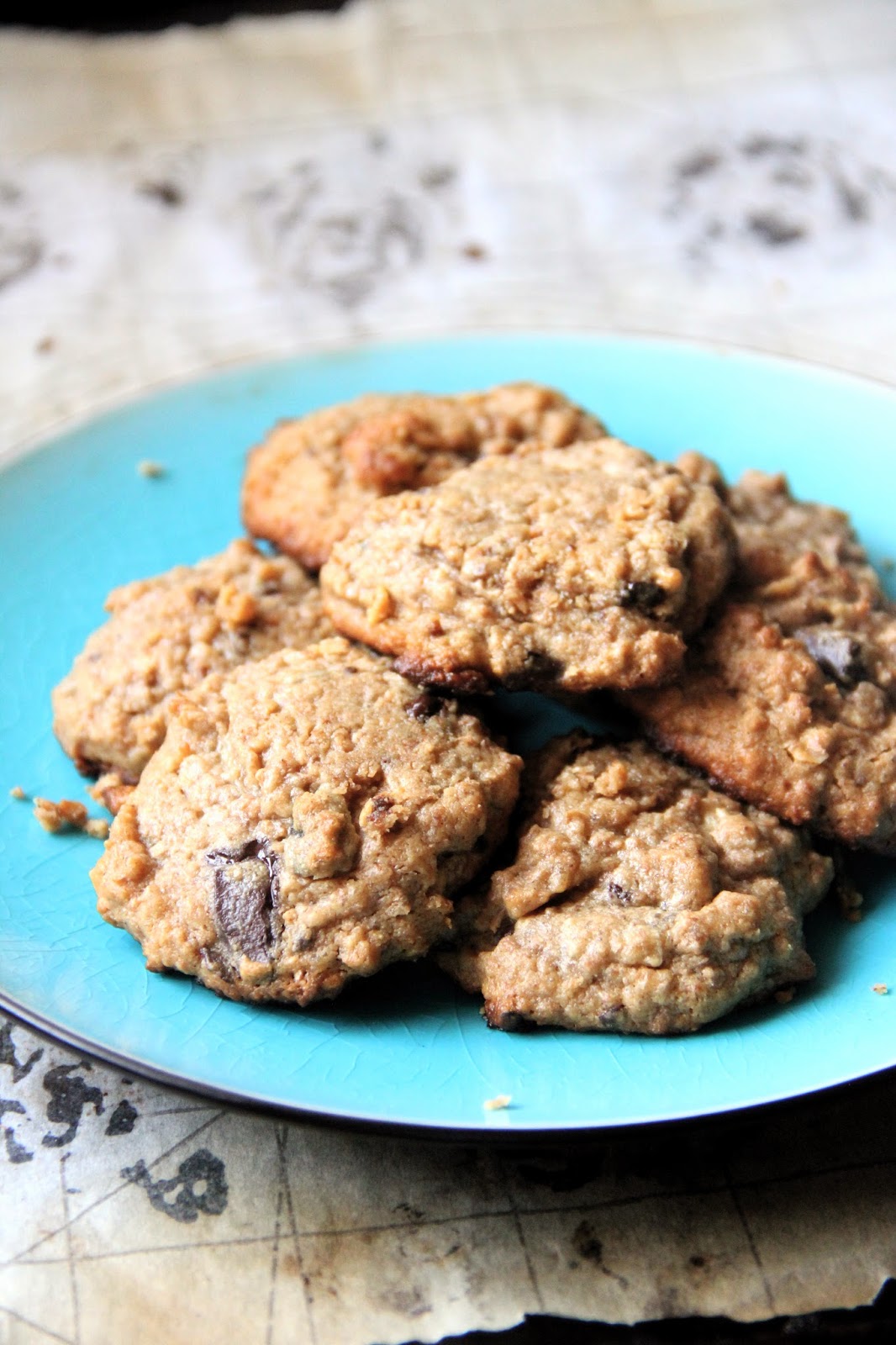 My Happy Place dark chocolate chunk peanut butter granola cookies