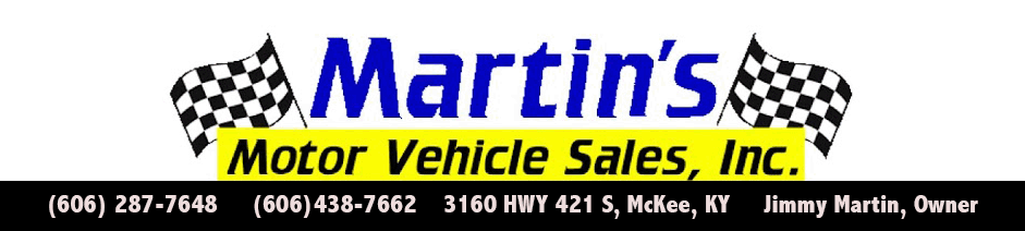 Martin's Motor Vehicle Sales, Inc.