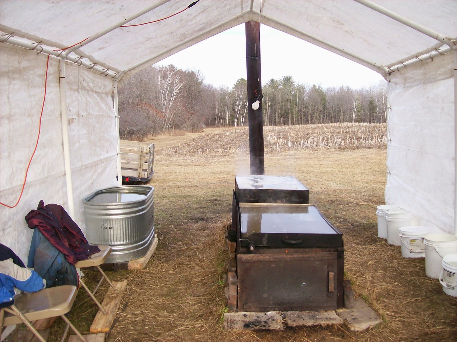 The Cabin Countess Making Maple Syrup The Old Fashioned Way