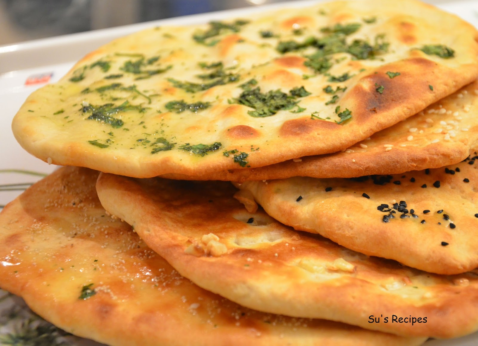 Su's Recipes Naan Indian Bread
