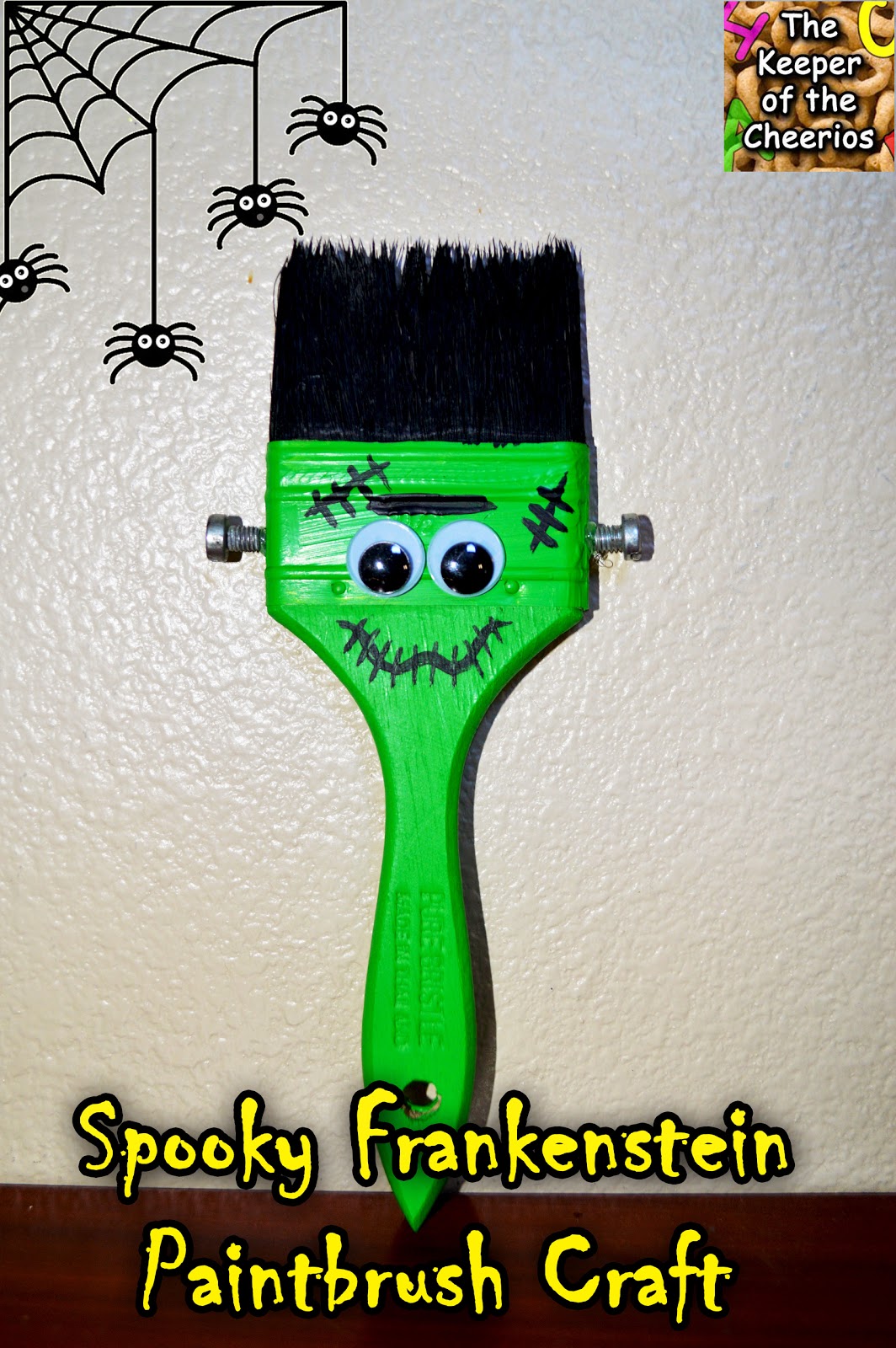 Spooky Franeknstein Paintbrush Craft