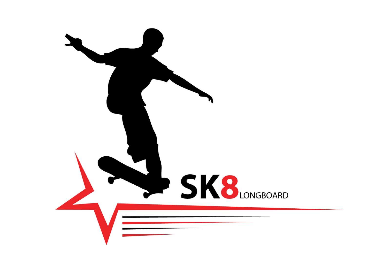 Creatively Fascinating Longboard Logo Design