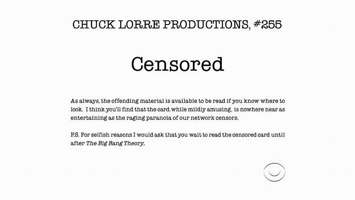 Chuck lorre vanity cards 1 image