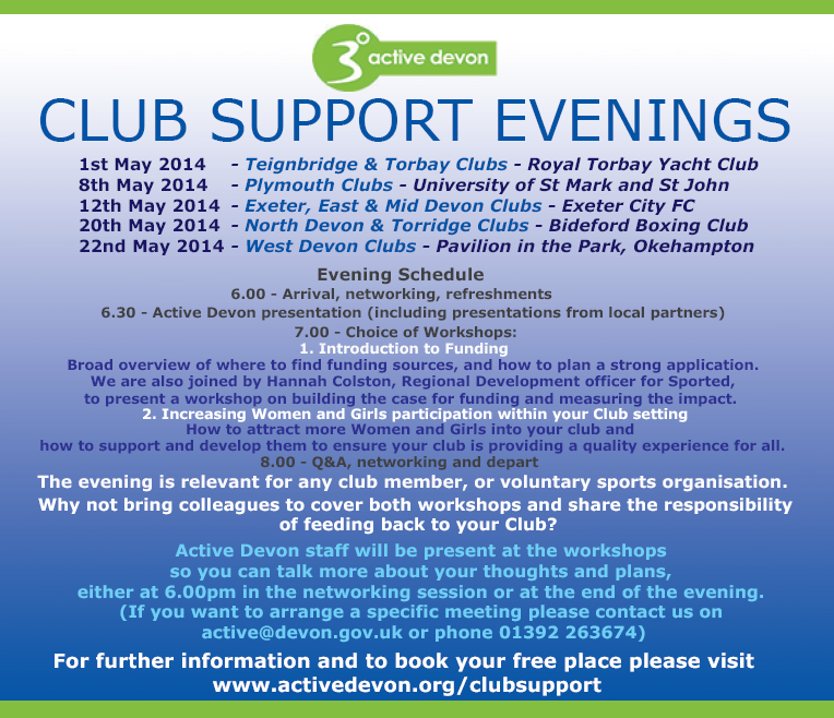 http://www.activedevon.org/page.asp?section=00010001002400030006&sectionTitle=Club+Support+Evenings