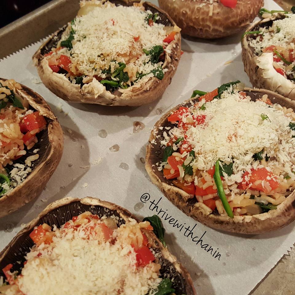 Thrive with Chanin: Vegan Stuffed Portobello Mushrooms